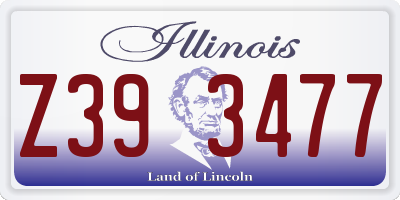 IL license plate Z393477