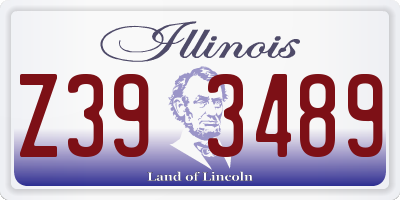 IL license plate Z393489