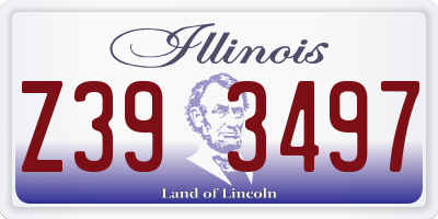 IL license plate Z393497