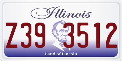 IL license plate Z393512