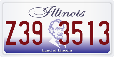 IL license plate Z393513