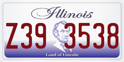 IL license plate Z393538