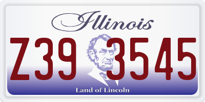 IL license plate Z393545