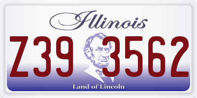 IL license plate Z393562