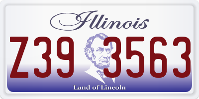IL license plate Z393563