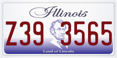 IL license plate Z393565