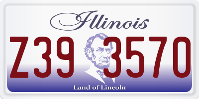 IL license plate Z393570