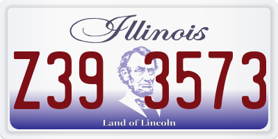 IL license plate Z393573