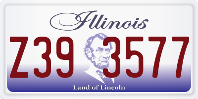 IL license plate Z393577