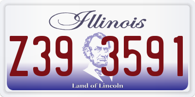 IL license plate Z393591