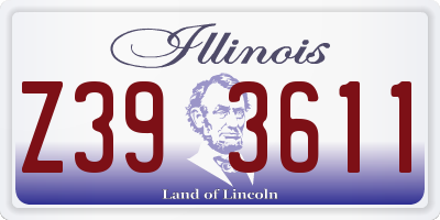 IL license plate Z393611