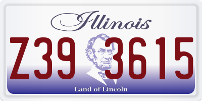 IL license plate Z393615
