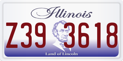 IL license plate Z393618