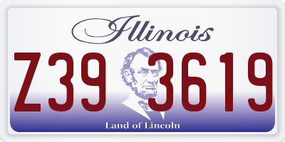 IL license plate Z393619