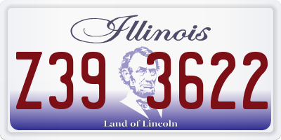IL license plate Z393622