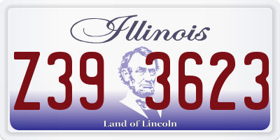IL license plate Z393623