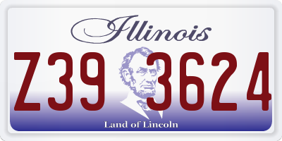 IL license plate Z393624