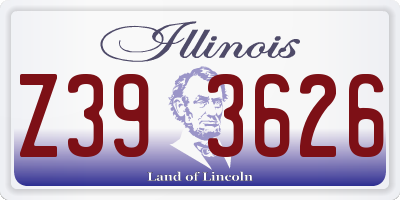 IL license plate Z393626