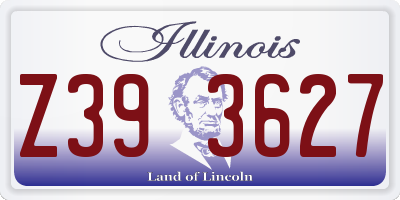 IL license plate Z393627