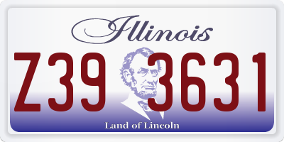 IL license plate Z393631