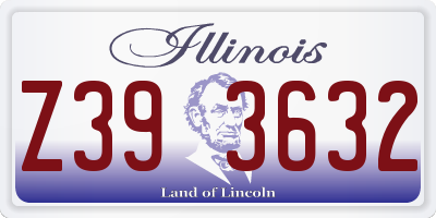 IL license plate Z393632