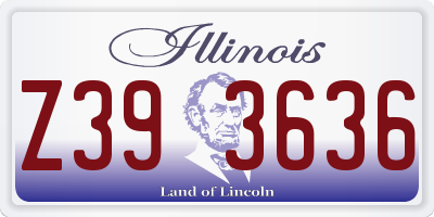 IL license plate Z393636