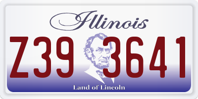 IL license plate Z393641