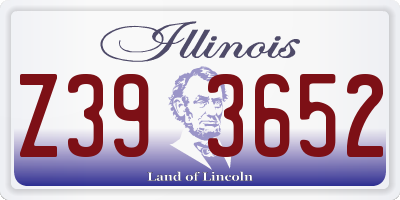 IL license plate Z393652