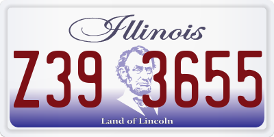 IL license plate Z393655