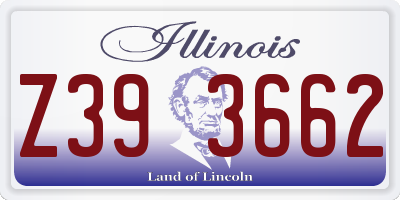 IL license plate Z393662