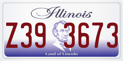 IL license plate Z393673