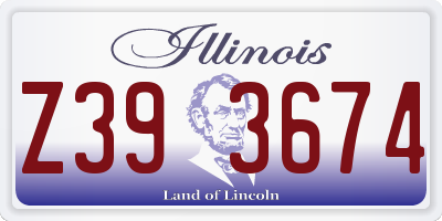 IL license plate Z393674