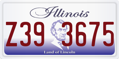 IL license plate Z393675