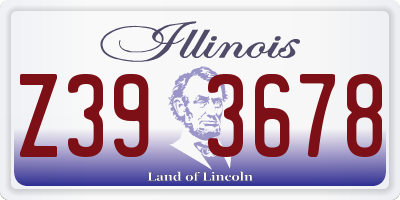 IL license plate Z393678