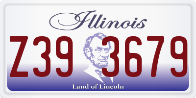 IL license plate Z393679