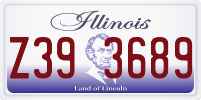 IL license plate Z393689