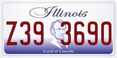 IL license plate Z393690