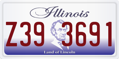 IL license plate Z393691