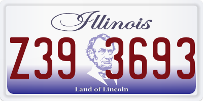 IL license plate Z393693
