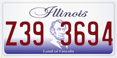 IL license plate Z393694