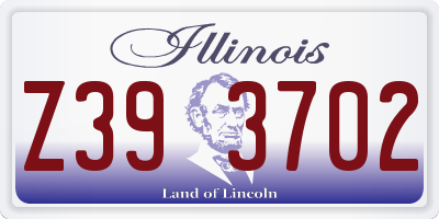 IL license plate Z393702