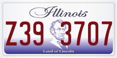 IL license plate Z393707
