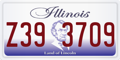 IL license plate Z393709