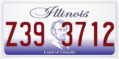 IL license plate Z393712
