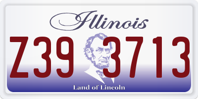 IL license plate Z393713