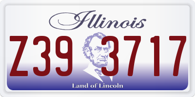 IL license plate Z393717