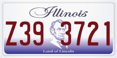 IL license plate Z393721