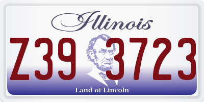 IL license plate Z393723
