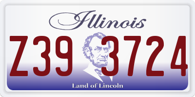 IL license plate Z393724