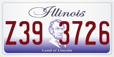 IL license plate Z393726